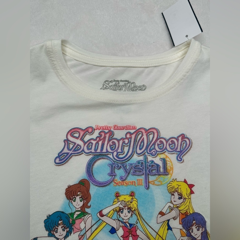 Sailor Moon Crystal Kids White T-Shirt - Picture 4 of 7